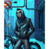 Abstract Cyber City SciFi