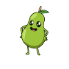 Kawaii Comic Pear