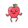 Kawaii Comic Apple