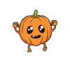 Kawaii Comic Pumpkin