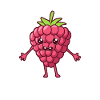 Kawaii Comic Raspberry
