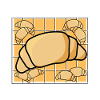Croissant kawaii sucré