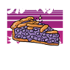 Gâteau aux myrtilles Kawaii sucré