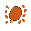 Nourriture de maïs kawaii sucrée