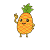 Kawaii Comic Pineapple
