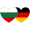 Bulgaria Germany Flag Heart
