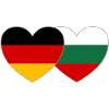 Germany Bulgaria Flag Heart
