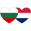 Bulgarie Hollande Drapeau Cœur