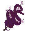 Plum python (no background)