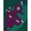 Plum Python (with background)