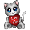 Le chaton t'aime