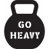 Go Heavy Kettlebell Krafttrainings-Tee