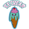 crème glacée mignonne