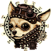 Chihuahua Steampunk Chien Chiot