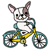 Français Bulldog Bike Dog Frenchie