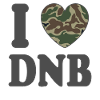 I Love Drum'n'Bass DNB Camo Remix