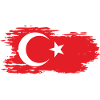 Turkey - National Flag, Brush Effect
