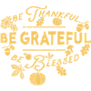 Thankful Grateful Blessed Autumn Gratitude