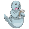 Seal with fish