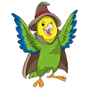 Parrot Wizard Hat