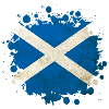 Schottland Klecks Flaggen Design
