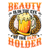 Funny beer drinker