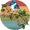 Bunter Vogel