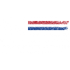Rugged American Flag with Blue Accent
