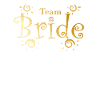 Team Braut in Gold Hochzeitsfeier