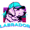Labrador Synthwave Dog Retriever