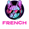 Synthwave Frenchie Bulldog Chien Frenchie