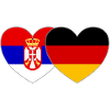 Serbia Germany Flag Heart
