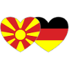 Macedonia Germany Flag Heart