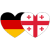 Germany Georgia Flag Heart