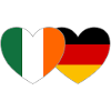 Ireland Germany Flag Heart