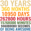 30 Years of being awesome