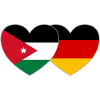 Jordan Germany Flag Heart