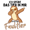 Dabbendes Faultier Spruch für Faulenzer