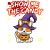 Visa mig Candy Halloween kostym trick eller godis