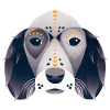 Stylized Dog Head