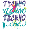 Techno art graffiti art