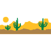 Landscape Desert Silhouette Skyline