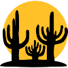 Silhouette Sun 3 Cacti