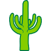 Desert Cactus Silhouette Plant