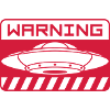 UFO's Shield Warning Saucer