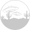 Scene Flying Deserts UFOs