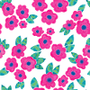 Fleurs rose, modèle