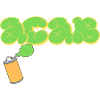 ACAB Graffiti Green