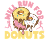 Running Runner Semi-Marathon Donut