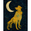 Dog Moon Painting
